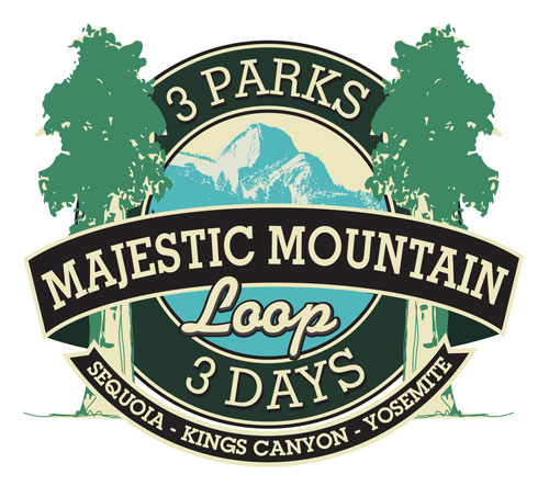 Majestic Mountain loop 3 day 3 parks logo