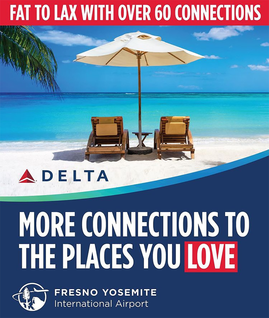 Delta Airlines over 60 Connections verticle