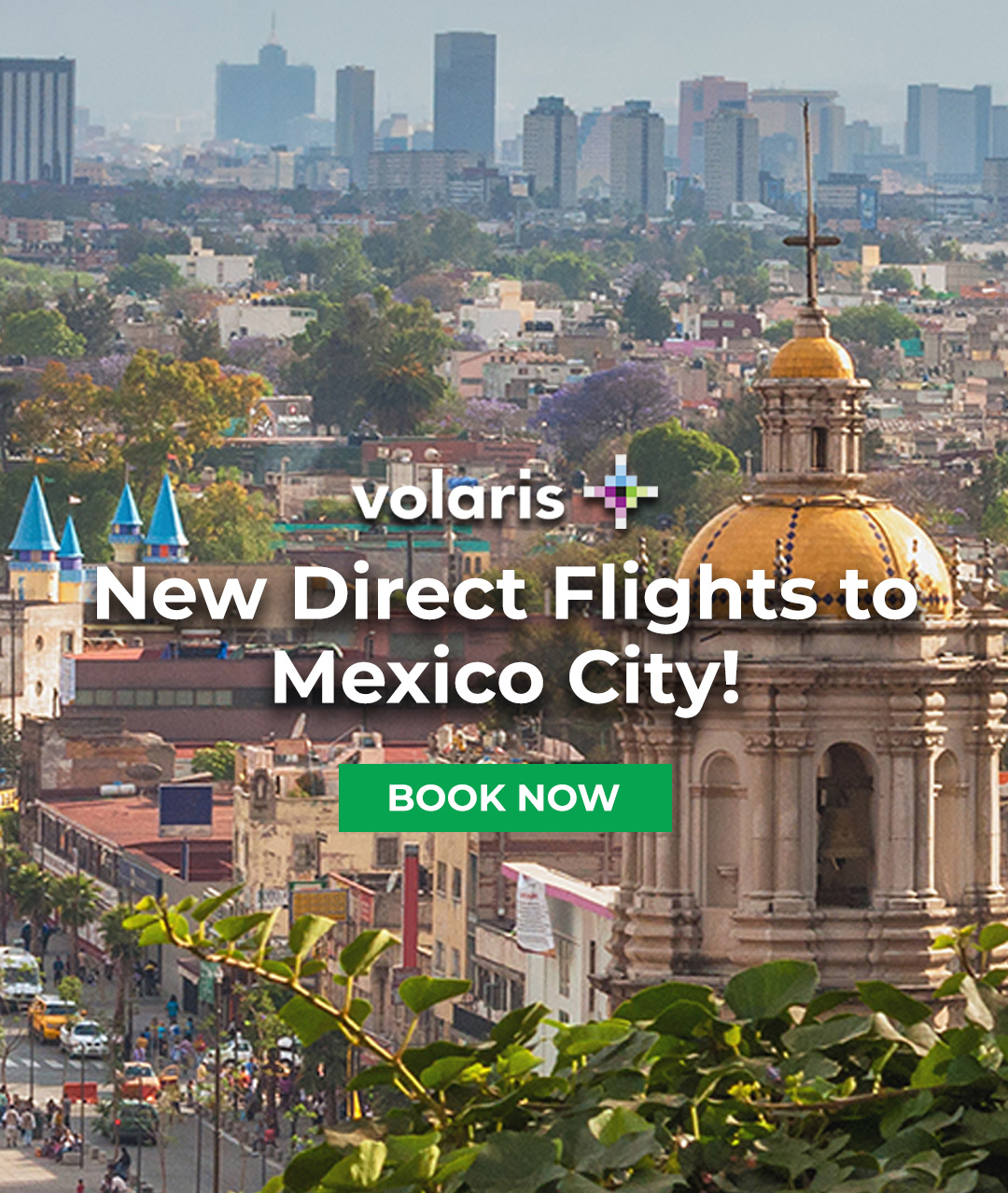 Direct Flights to Mexico City Verticle