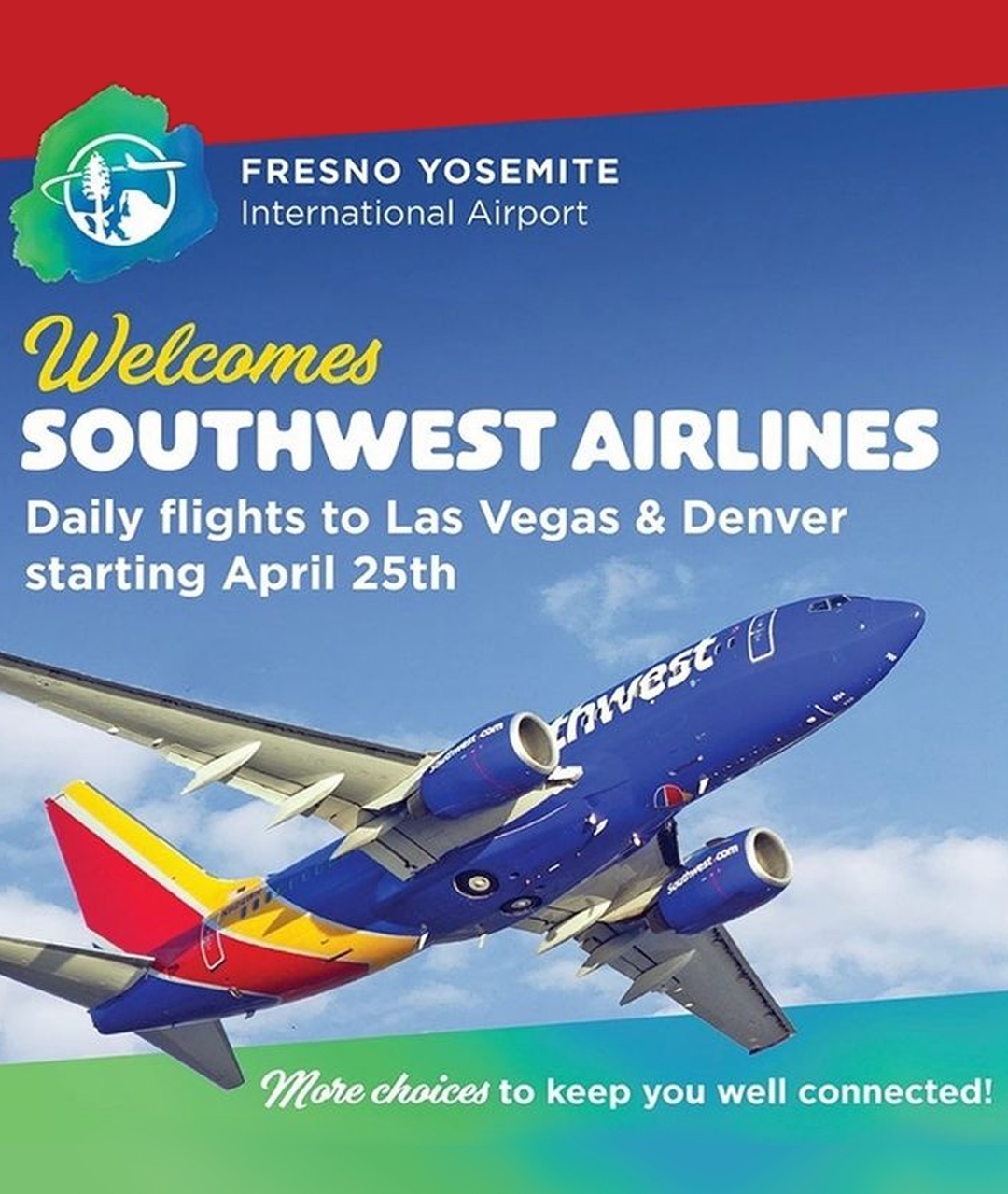 Southwest Airlines flights to Vegas and Denver