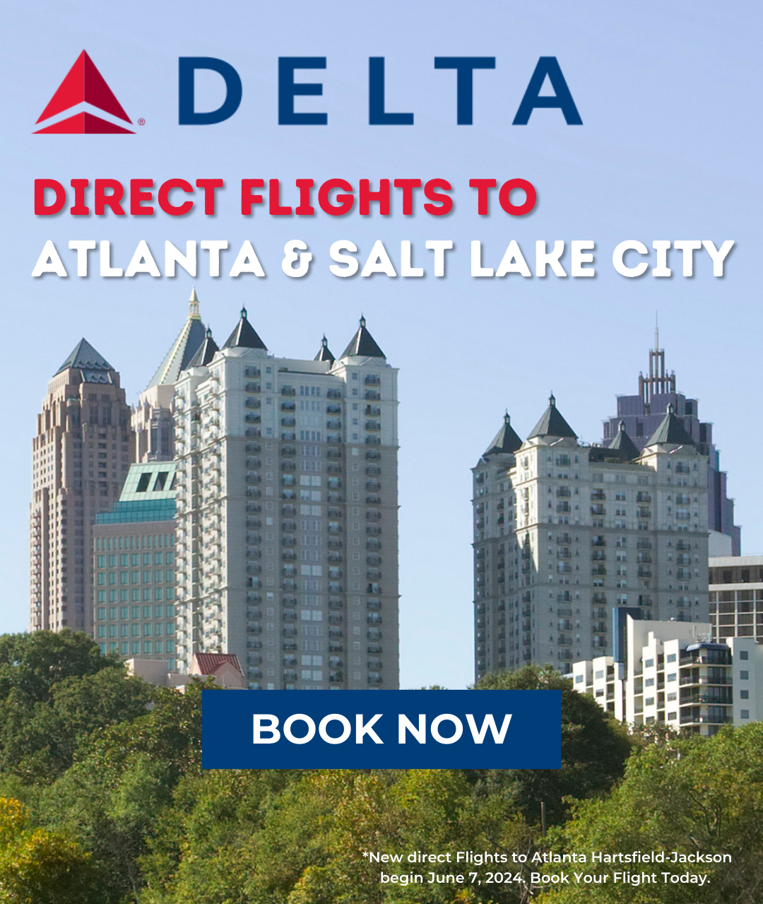 Delta Airlines mobile slider to Atlanta, & Salt lake City 2