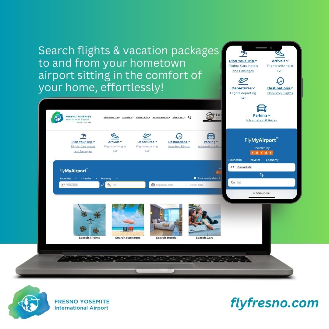 New Website Feature Simplifies Travel Planning – Fresno Yosemite International Airport | FAT | Fresno, CA